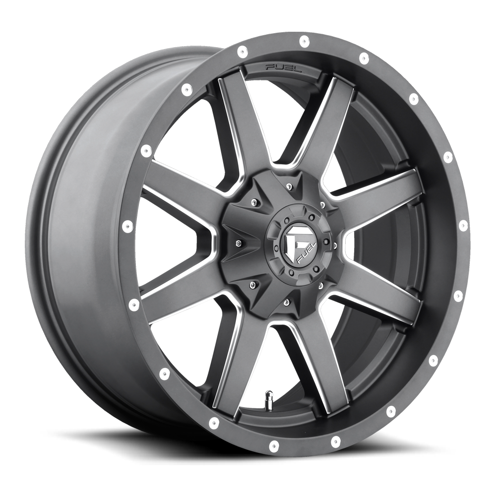 MAVERICK 20x9 6x135.00/6x139.70 MATTE GUN METAL MILLED (1 mm) - Tires and Engine Performance
