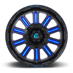 HARDLINE 20x10 6x135.00/6x139.70 GLOSS BLACK BLUE TINTED CLEAR (-19 mm) - Tires and Engine Performance