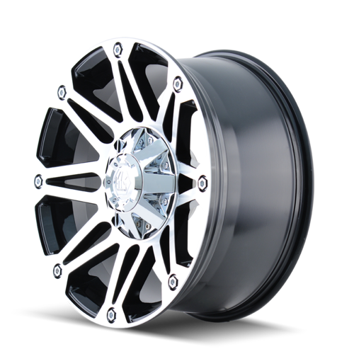 Mayhem 8010 Riot 17x8 10 5x127(5x5)/5x139.7(5x5.5) Black and Machined - Tires and Engine Performance