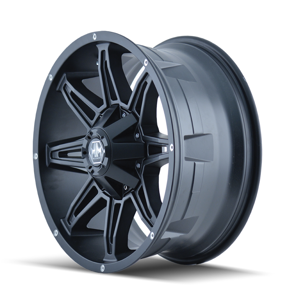 Mayhem 8090 Rampage 17x9 -12 5x127/5x139.7(5x5.5) Matte Black - Tires and Engine Performance