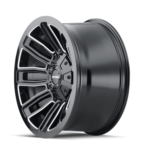 Mayhem 8108 Decoy 20x10 -19 5x139.7(5x5.5)/5x150 Black and Milled - Tires and Engine Performance