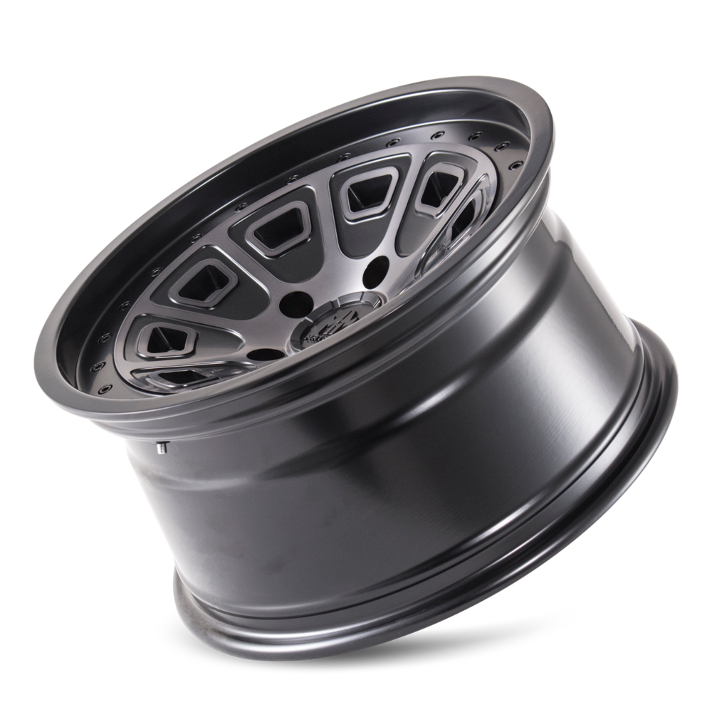 Mayhem 8301 Flat Iron 17x9 -6 6x139.7(6x5.5) Black and Dark - Tires and Engine Performance