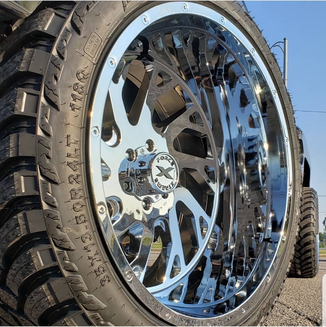 Xtreme Force XF-8 24x14 -76 6x139.7 (6x5.5) Chrome - Tires and Engine Performance