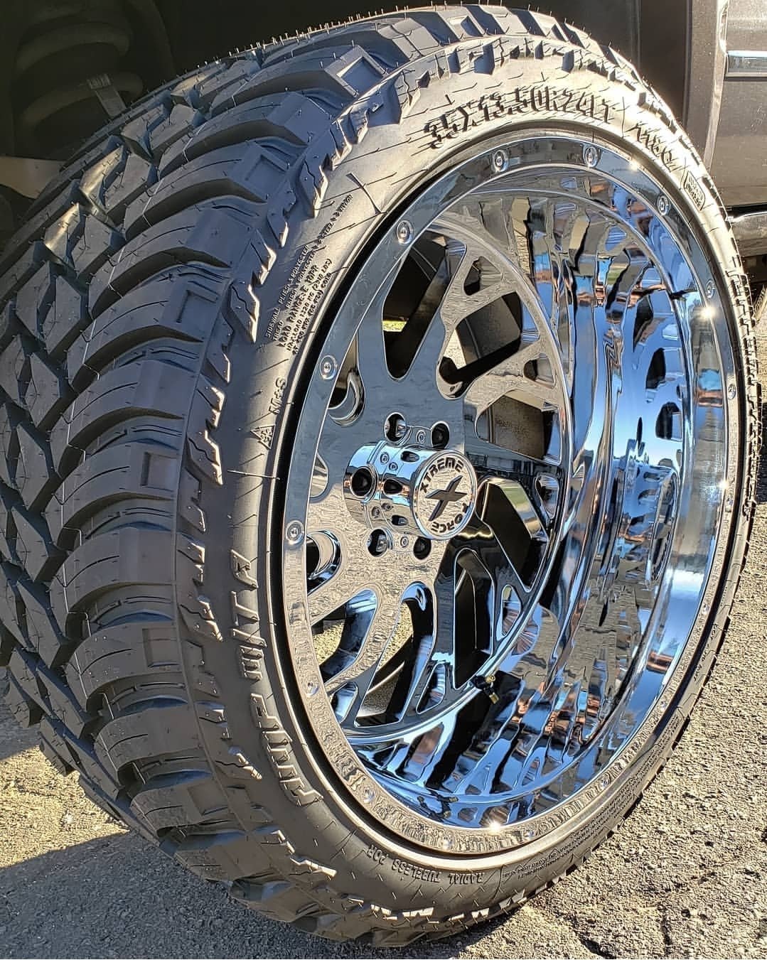 Xtreme Force XF-8 24x14 -76 6x139.7 (6x5.5) Chrome - Tires and Engine Performance