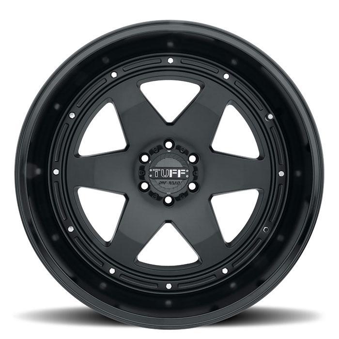 TUFF AT T1A 15x8 -13 5x114.3(5x4.5) Matte Black and Gloss Black - Tires and Engine Performance