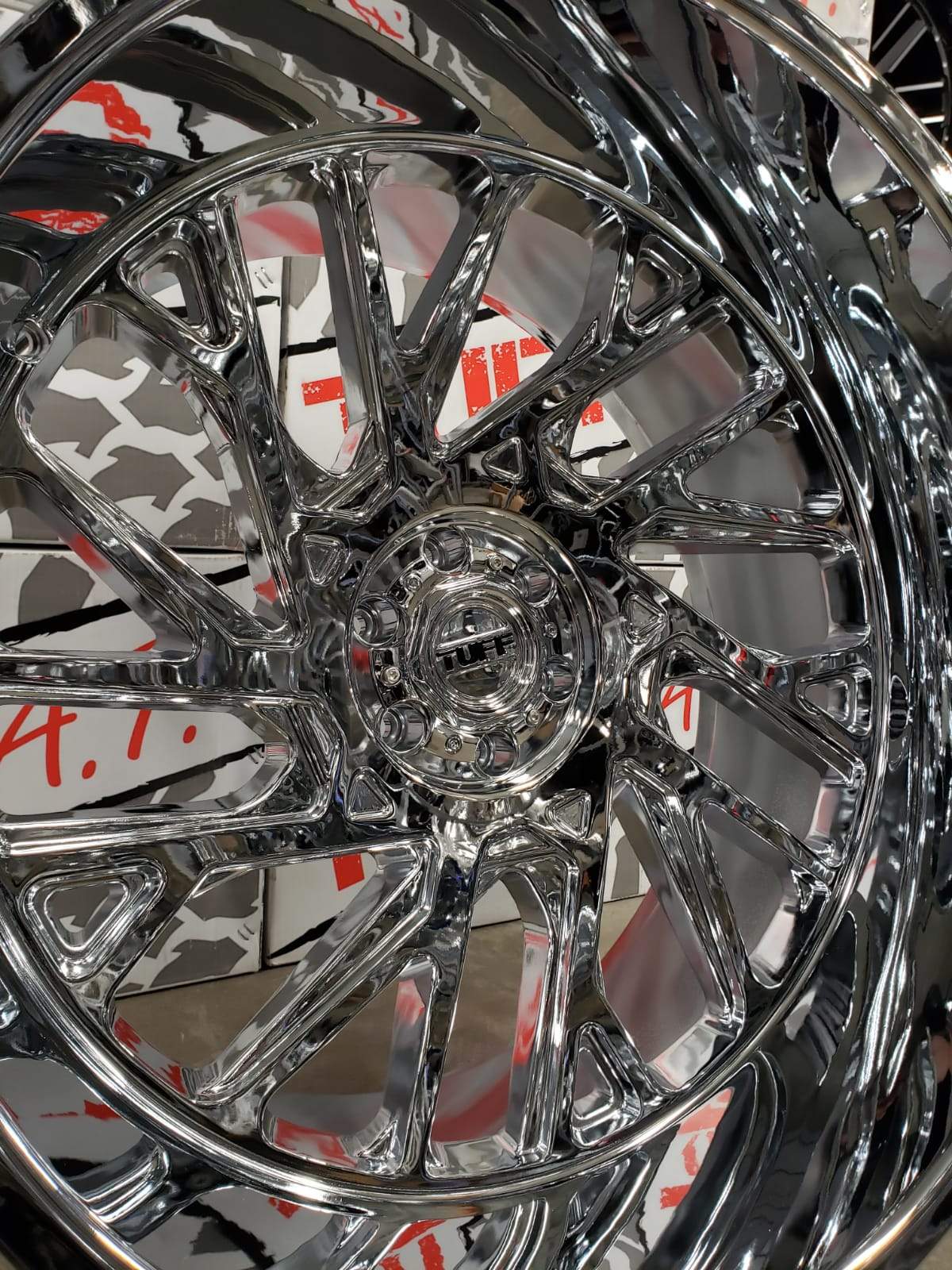 TUFF AT T4B 26x14 -72 6x139.7(6x5.5) Chrome - Tires and Engine Performance
