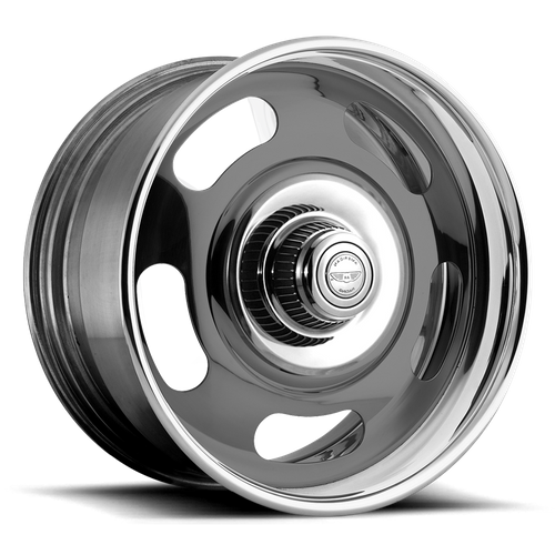 American Racing Vintage VN327 RALLY 18X10 XX BLANK/BLANK Two-Piece Gray Center Polished Barrel