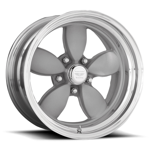 American Racing Vintage VN402 CLASSIC 200S 15X8 -13 5X114.3/5X4.5 Two-Piece Vintage Silver Center Polished Barrel
