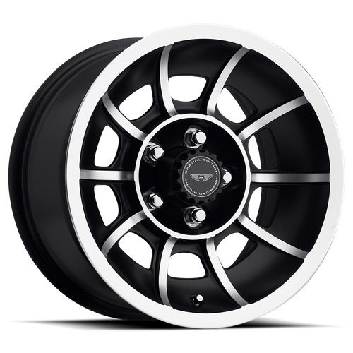 American Racing Vintage VN47 VECTOR 15X8.5 6 5X120.65/5X4.75 Satin Black Machined
