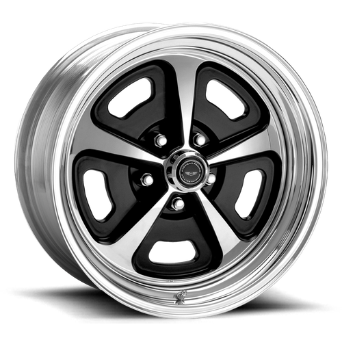 American Racing Vintage VN500 15X12 XX BLANK/BLANK Two-Piece Gloss Black Polished Center & Barrel