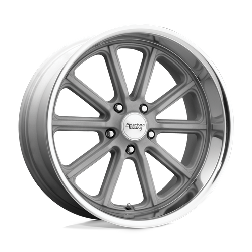 American Racing Vintage VN507 RODDER 18X8 0 5X120.65/5X4.75 Vintage Silver Diamond Cut Lip
