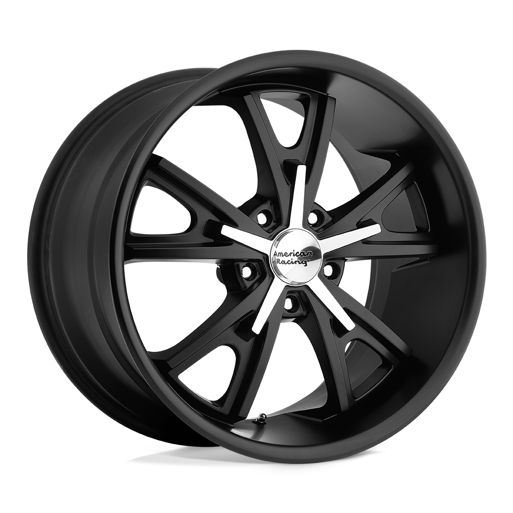 American Racing Vintage VN801 DAYTONA 22X11 38 5X120/5X120 Satin Black With Machined Face