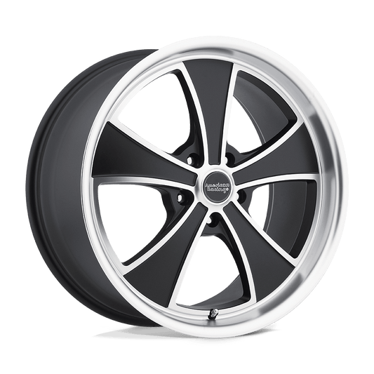 American Racing Vintage VN807 MACH 5 20X10 38 5X120/5X120 Satin Black Machined