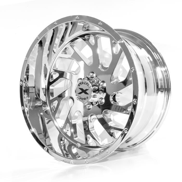 XF-8 26x14 -72 6x139.7 (6x5.5) Chrome With 37X13.50R26 AMP MT Packages - Tires and Engine Performance