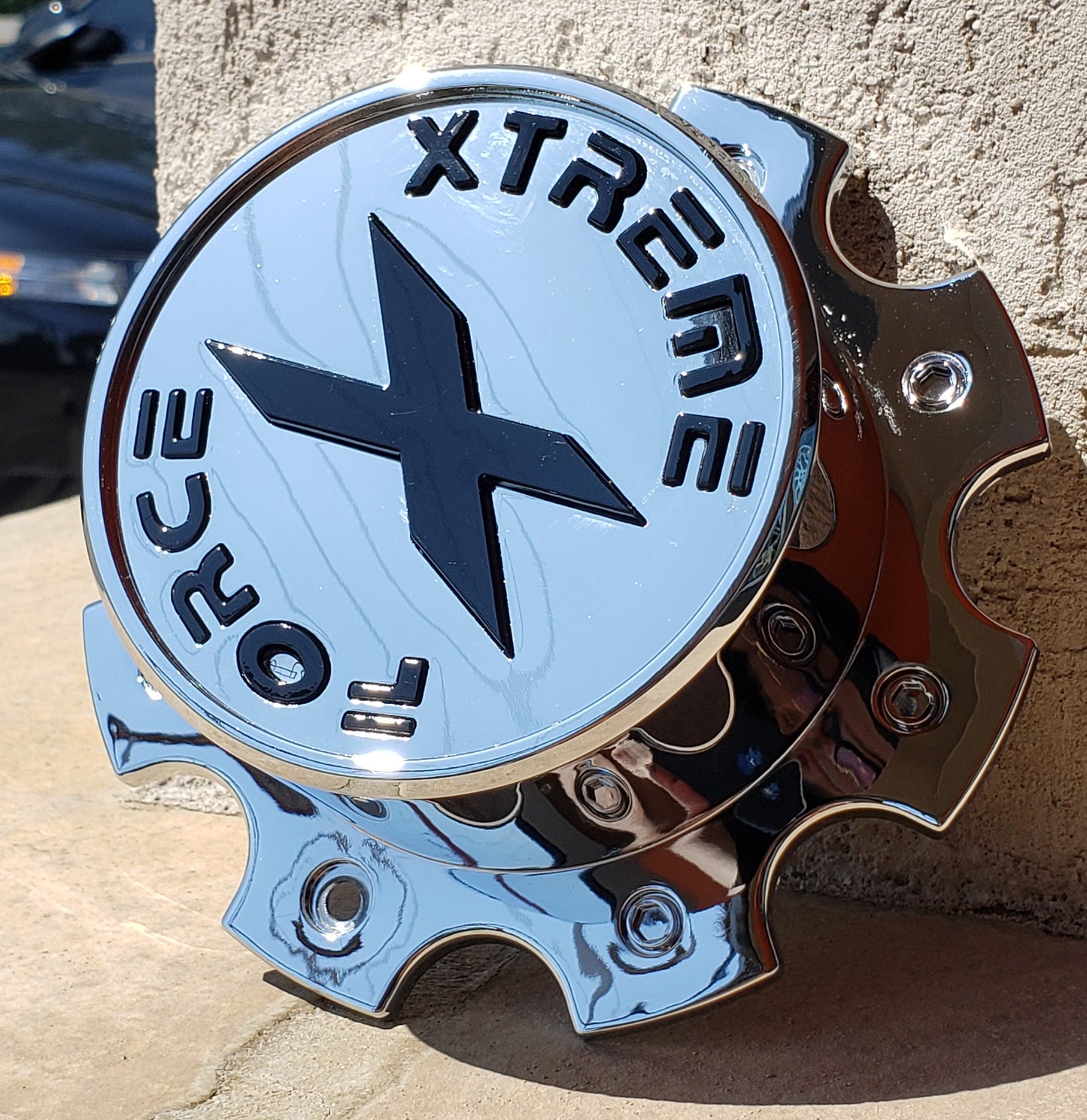 Xtreme Force Center Cap Chrome 22x10, 22x12, 24x14, 26x14 8x165.1(8x6.5) - Tires and Engine Performance