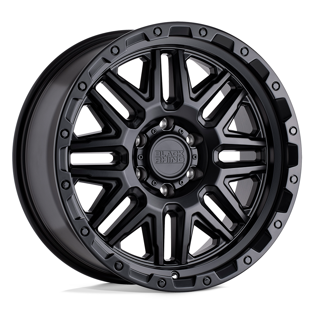 Black Rhino ALAMO 20X9 12 6X120/6X120 MATTE BLACK W/ BLACK BOLTS
