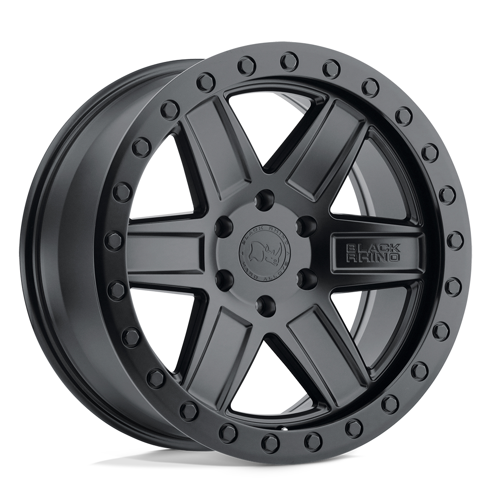 Black Rhino ATTICA 18X9.5 12 6X135/6X135 MATTE BLACK W/ BLACK RING