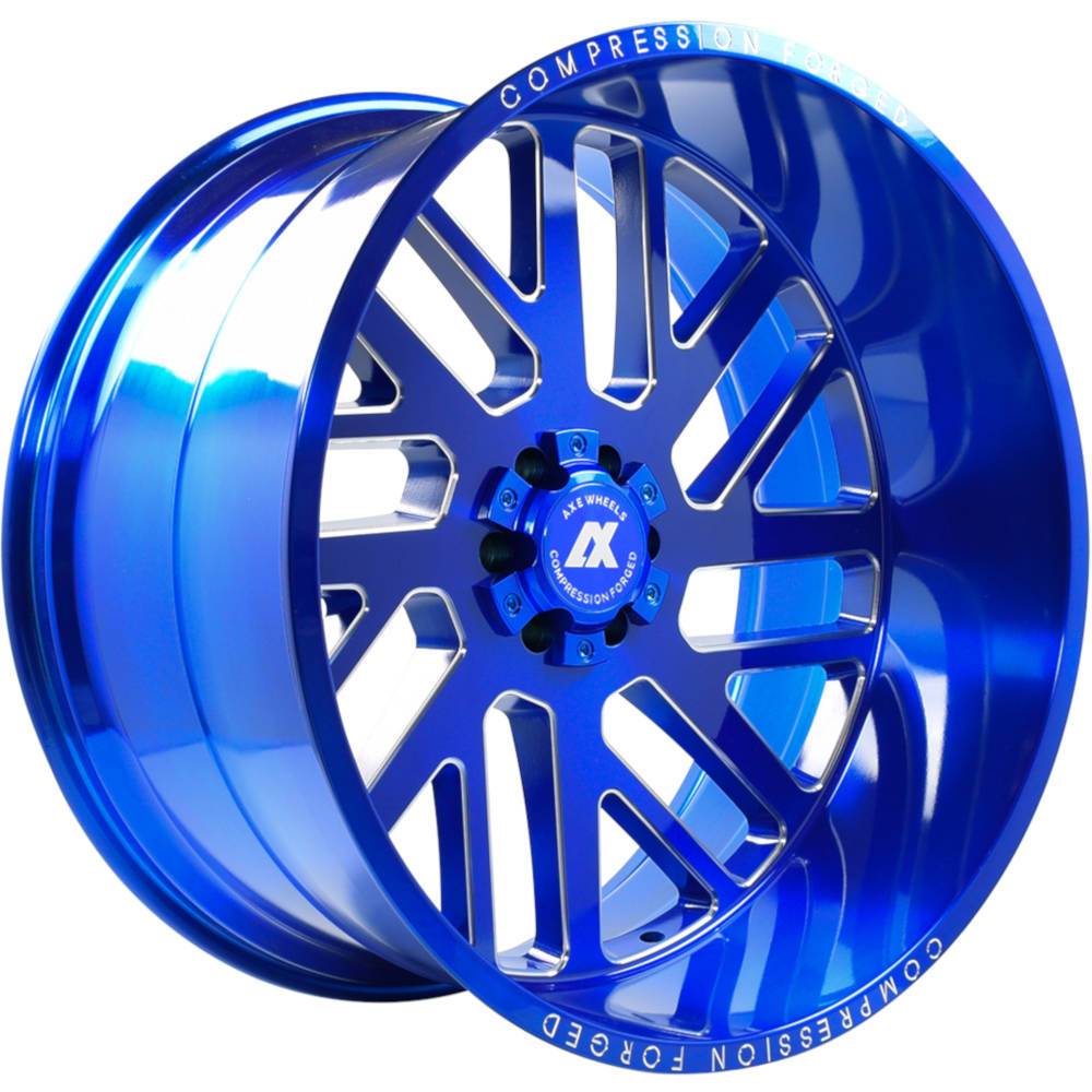 AXE Compression Forged Off-Road AX2.7 24x14 -76 8x180 Candy Blue - Tires and Engine Performance