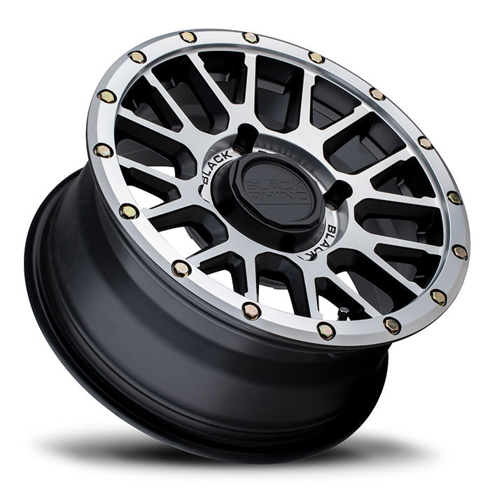 Black Rhino Powersports LA PAZ UTV 15X7 36 4X137 SEMI GLOSS BLACK WITH MACHINED FACE