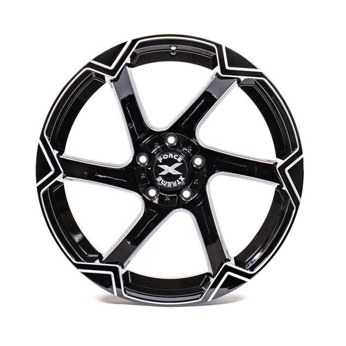 Xtreme Force XF-11 22x12 -51 5x127 (5x5)/5x139.7 (5x5.5) Black and Milled - Tires and Engine Performance