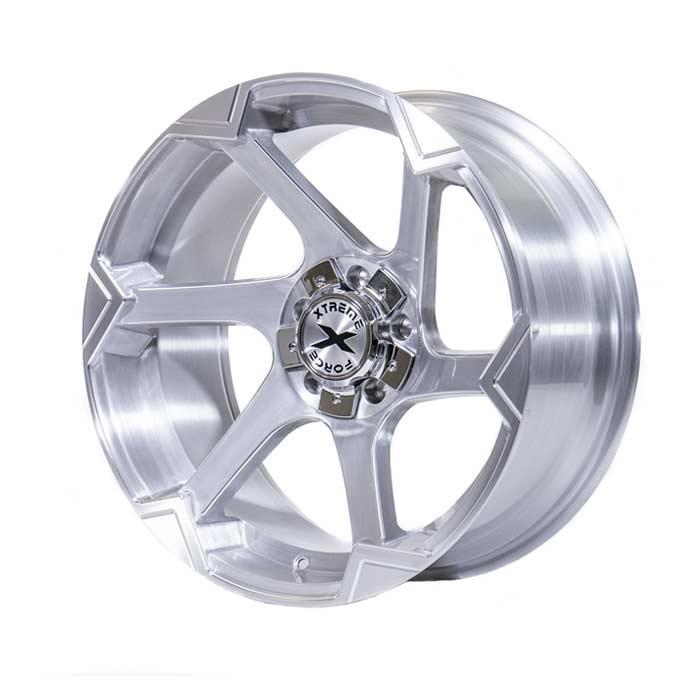 Xtreme Force XF-11 22x12 -51 5X127 (5x5)/5x139.7 (5x5.5) Full Brushed - Tires and Engine Performance