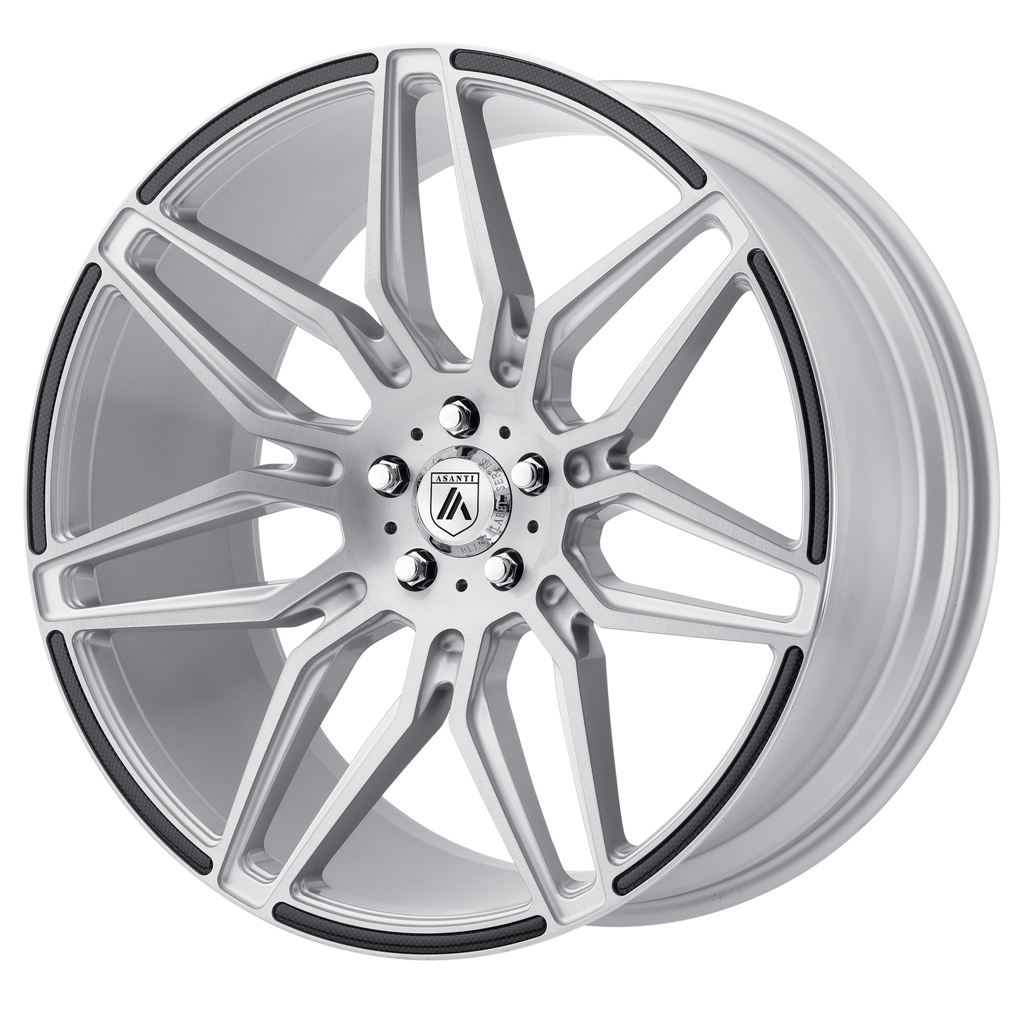 SIRIUS 20x8.5 5x112.00 BRUSHED SILVER W/ CARBON FIBER INSERTS (38 mm) - Tires and Engine Performance
