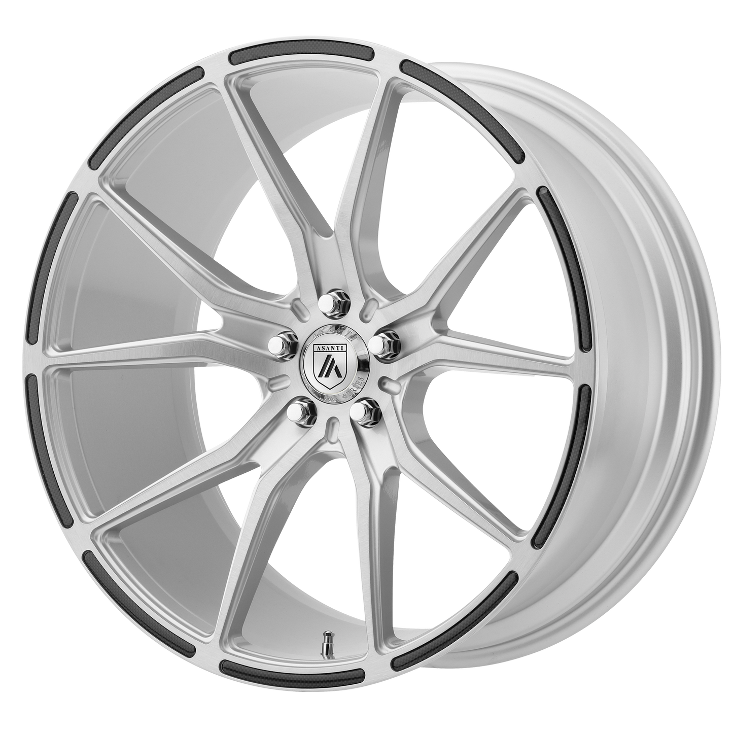 VEGA 20x8.5 Blank BRUSHED SILVER W/ CARBON FIBER INSERTS (38.00 - 45.00 mm) - Tires and Engine Performance