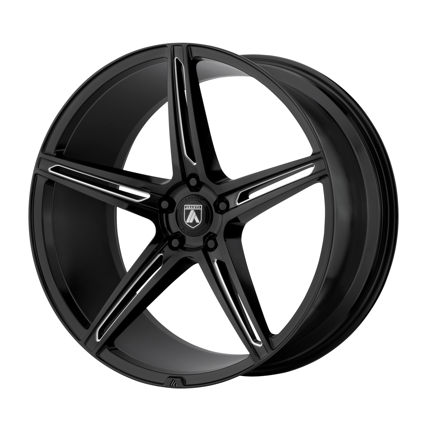ALPHA 5 20x9 5x112.00 GLOSS BLACK MILLED (35 mm) - Tires and Engine Performance