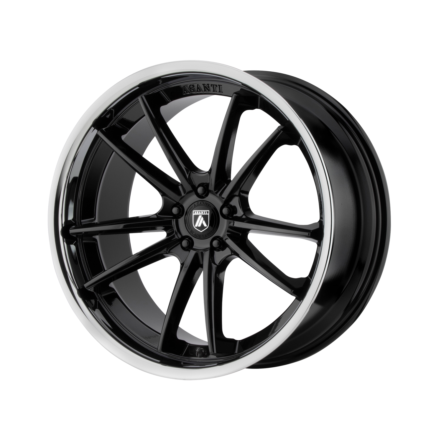 DELTA 20x9 Blank GLOSS BLACK W/ CHROME LIP (15 mm) - Tires and Engine Performance