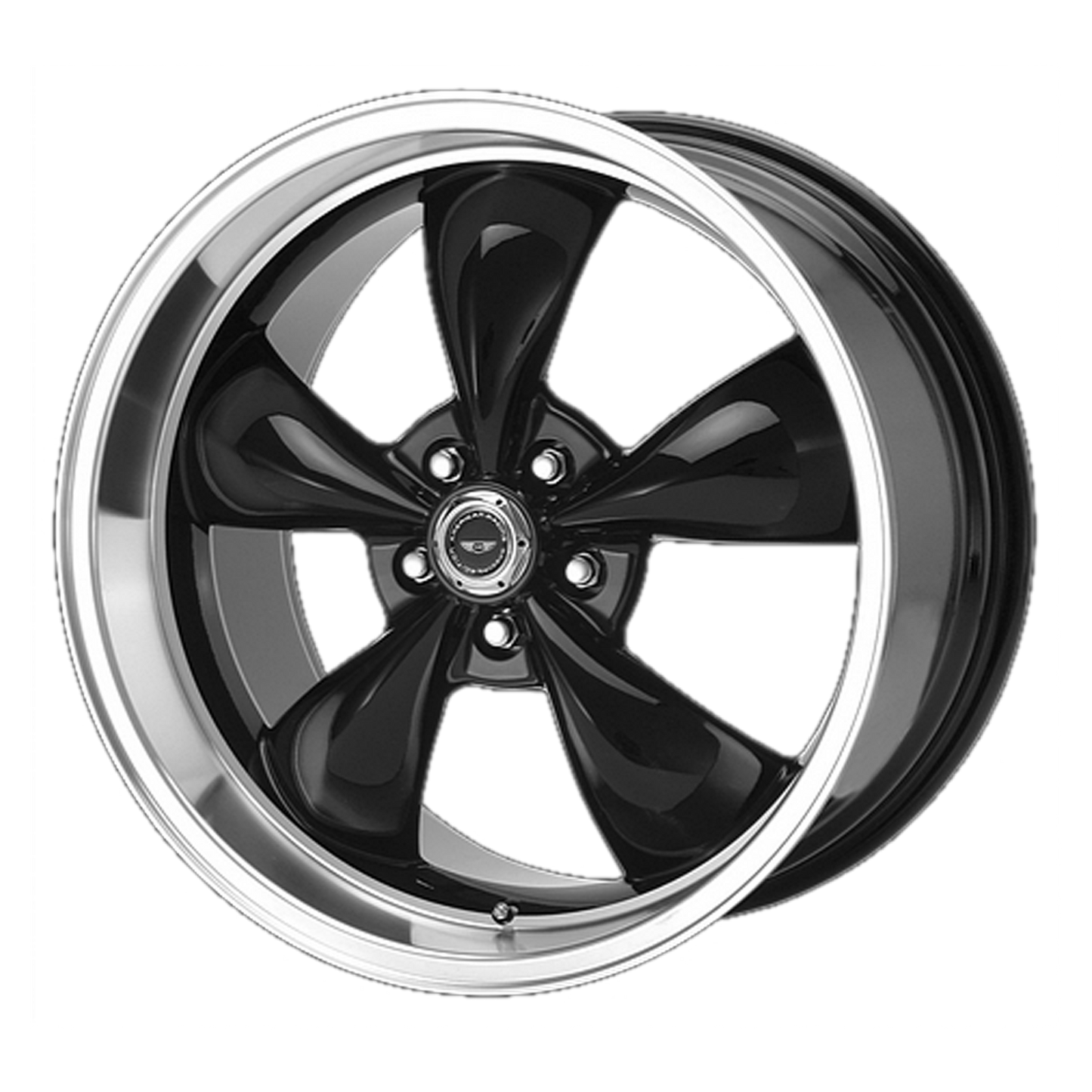 American Racing AR105 TORQ THRUST M 18X9 34 5X120/5X120 Gloss Black Machined Lip