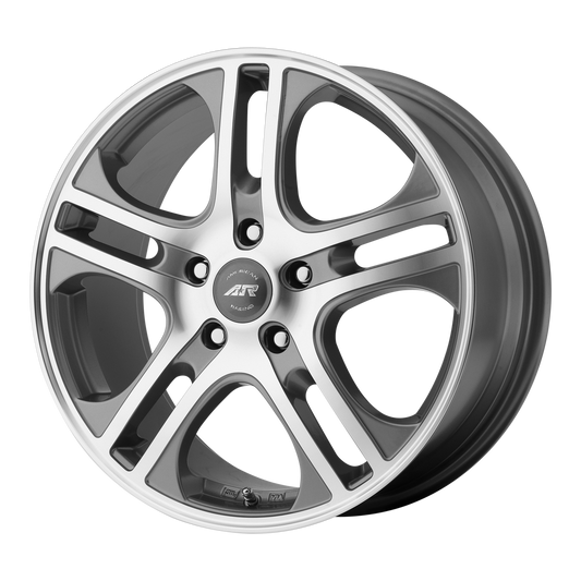 American Racing AR887 AXL 15X6.5 40 5X110/5X110 Dark Silver W/ Mach Face