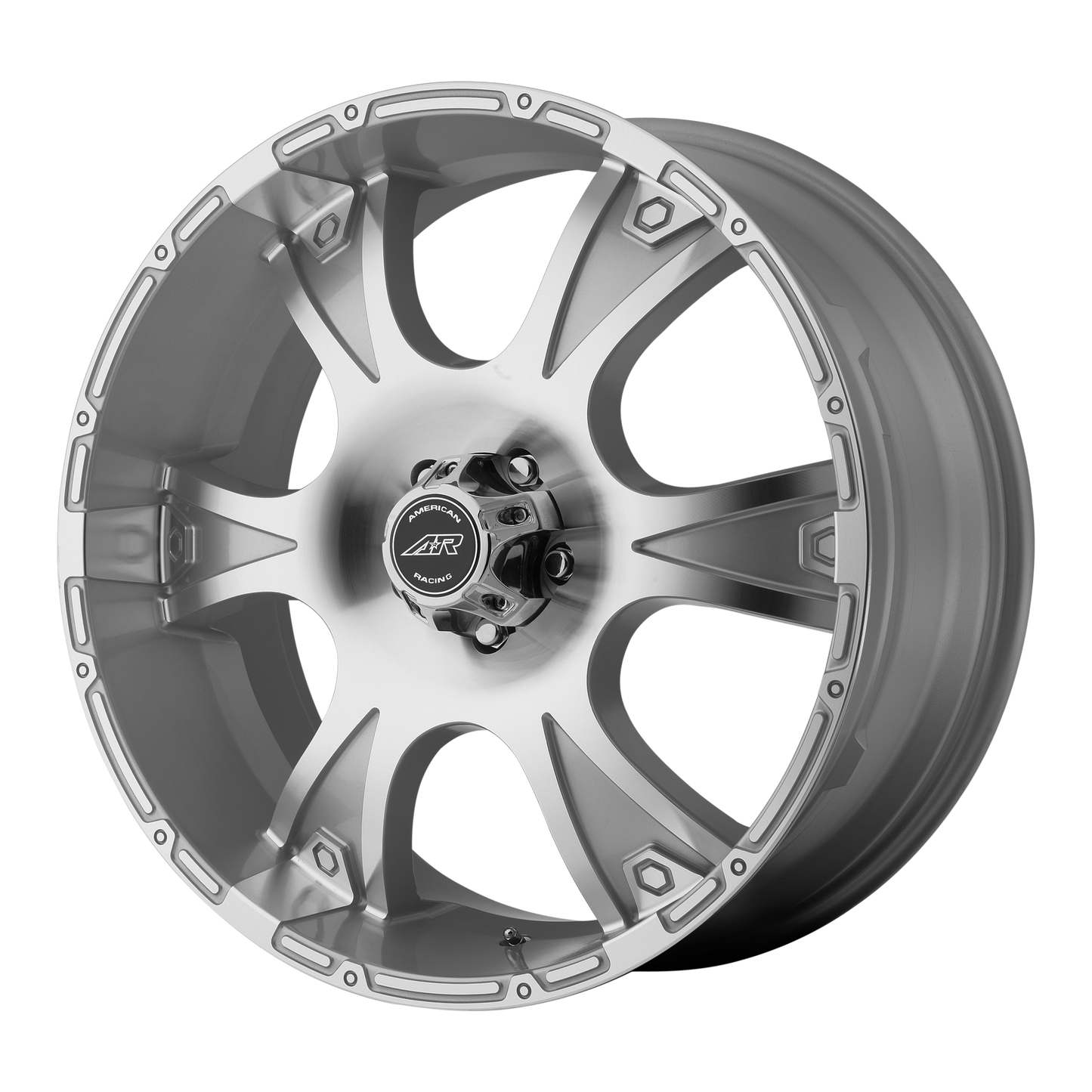 American Racing AR889 DAGGER 20X8.5 35 5X114.3/5X4.5 Silver Machined