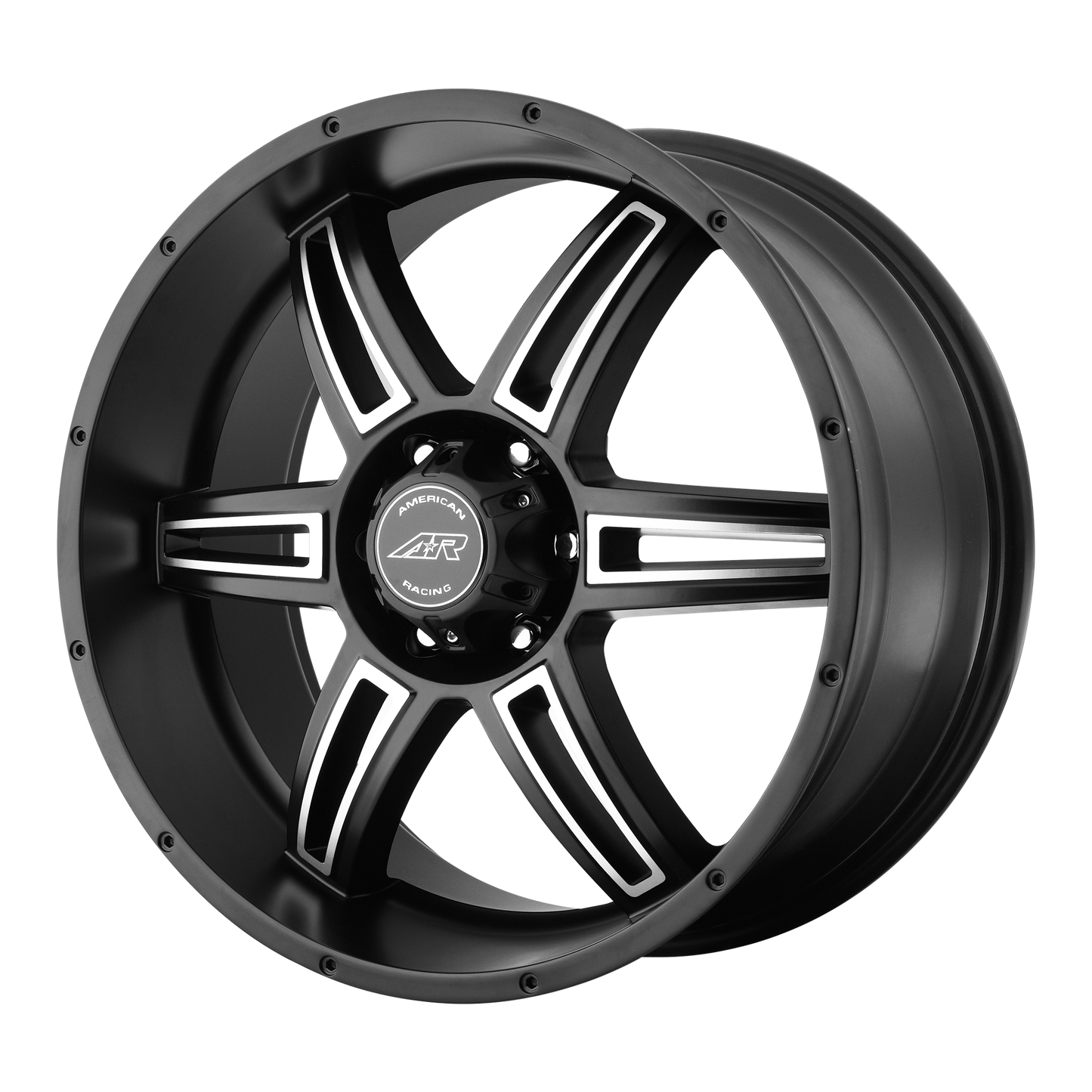 American Racing AR890 22X9.5 35 6X139.7/6X5.5 Satin Black Machined