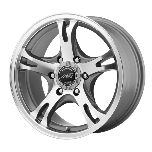American Racing AR898 15X8 0 5X114.3 DARK SILVER MACHINED
