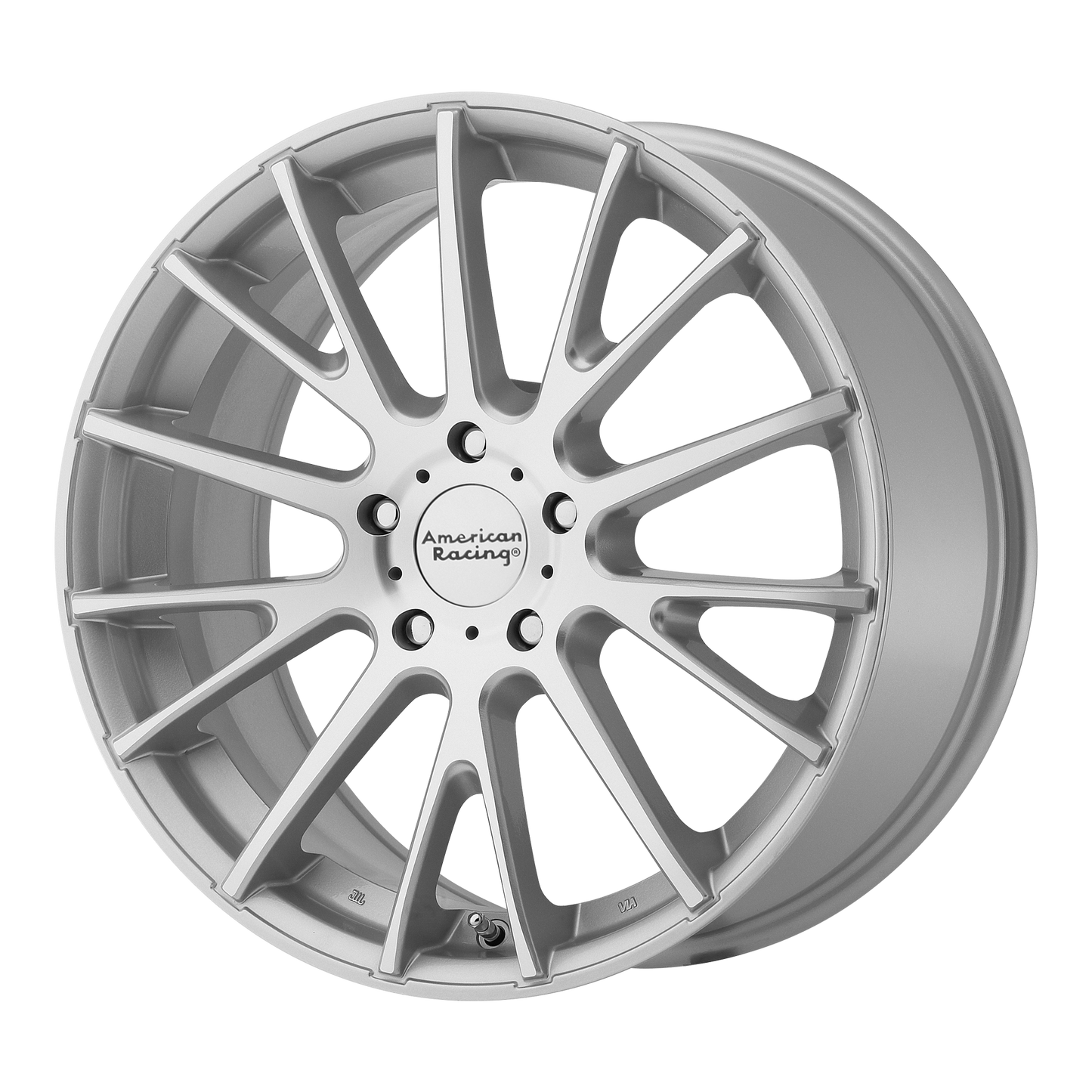 American Racing AR904 19X8 45 5X120/5X120 Bright Silver Machined Face