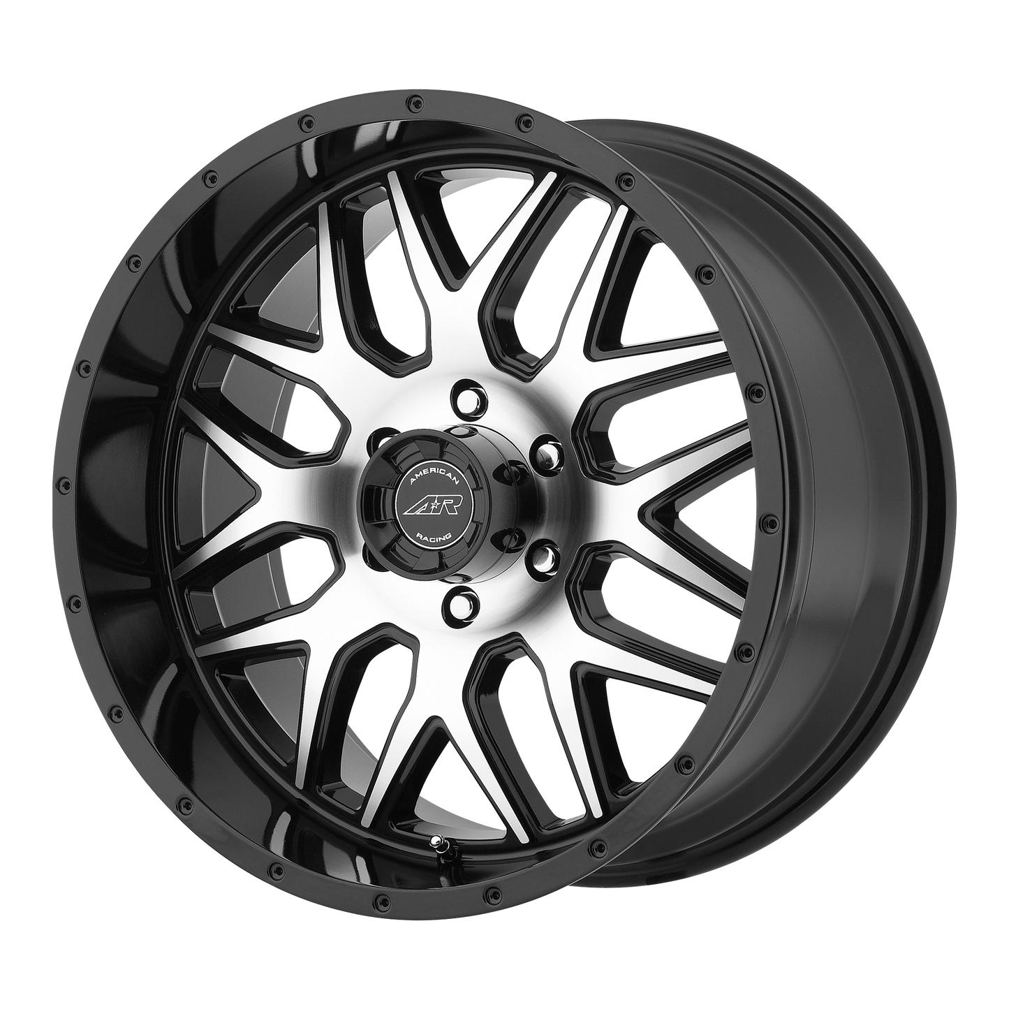 American Racing AR910 20X9 18 6X139.7/6X5.5 Gloss Black Machined