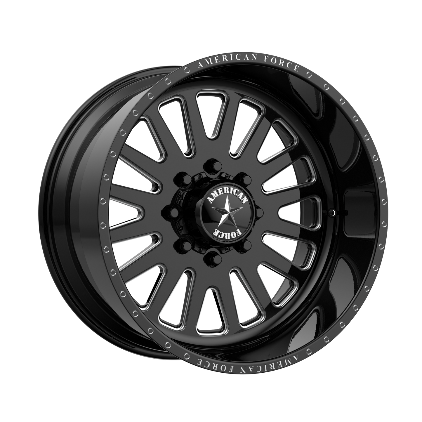 ATOM SS 26x16 6x139.70 GLOSS BLACK MACHINED (-101 mm) - Tires and Engine Performance