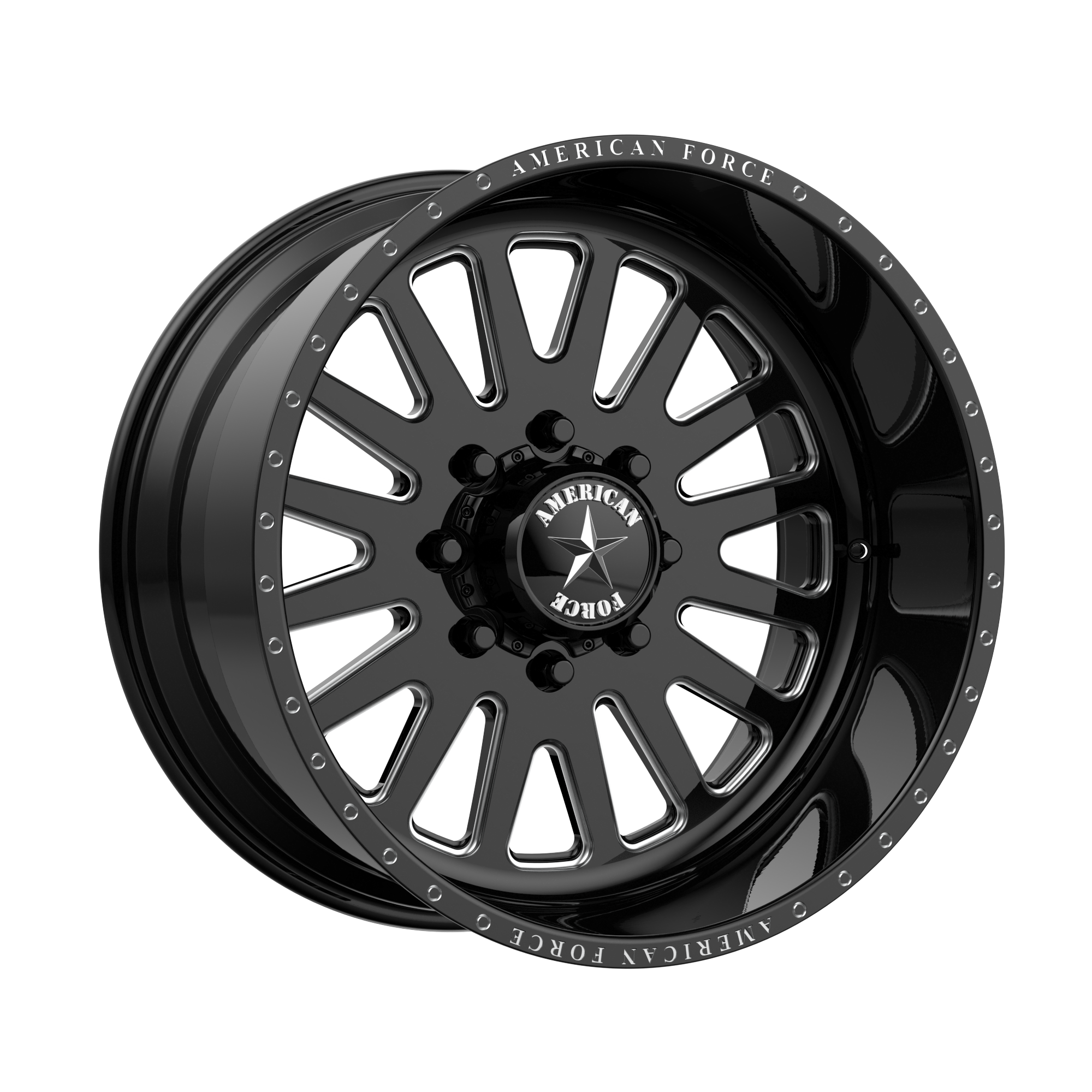 ATOM SS 20x10 5x127.00 GLOSS BLACK MACHINED (-18 mm) - Tires and Engine Performance