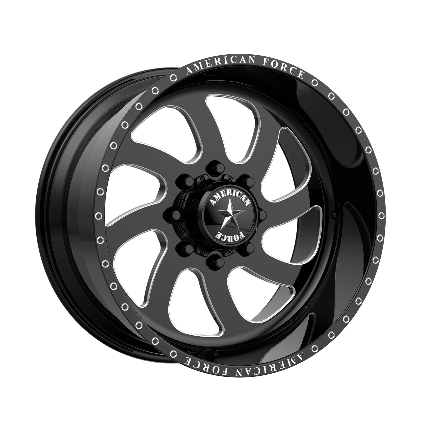 BLADE SS 22x14 8x180.00 GLOSS BLACK MACHINED (-73 mm) - Tires and Engine Performance