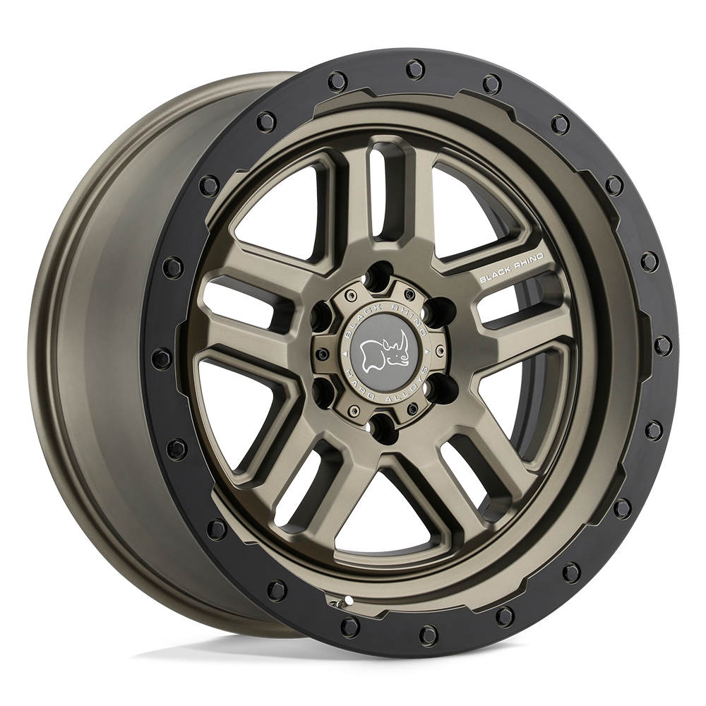 Black Rhino BARSTOW 18X8 30 5X120/5X120 MATTE BRONZE W/ MATTE BLACK RING