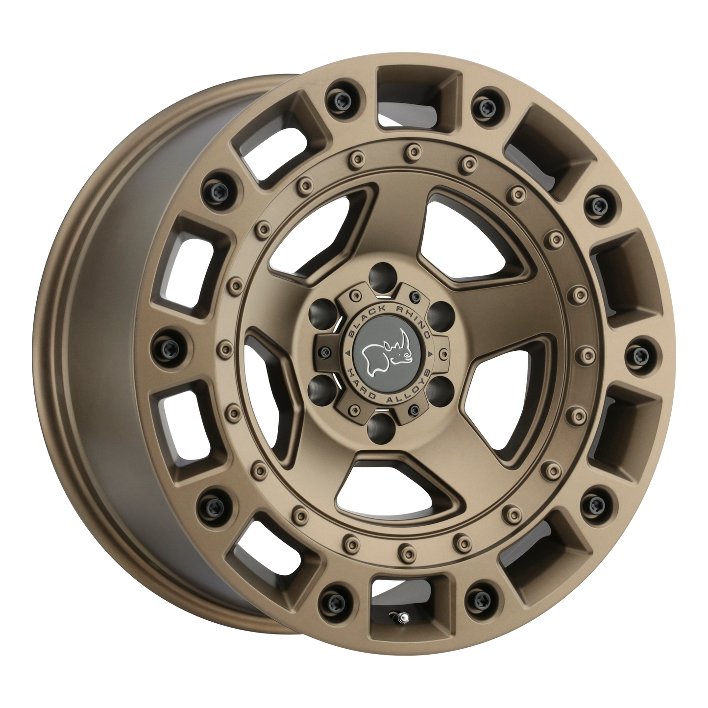 Black Rhino CINCO 17X9.5 12 6X139.7/6X5.5 BRONZE W/ BLACK BOLTS