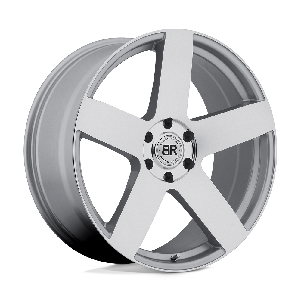 Black Rhino EVEREST 24X10 25 5X139.7/5X5.5 SILVER W/ MIRROR-CUT FACE