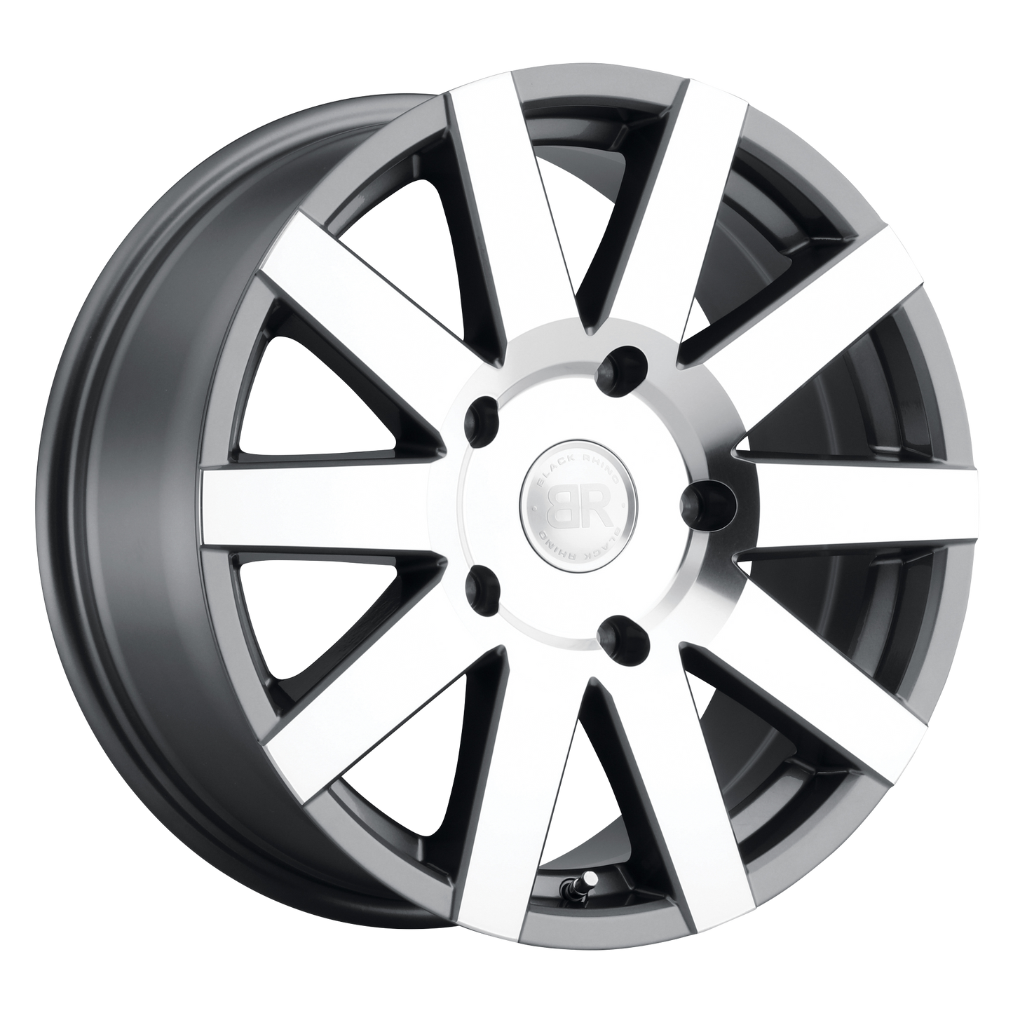Black Rhino JOURNEY 18X8 48 6X130/6X130 GLOSS GUNMETAL W/ MIRROR-CUT FACE