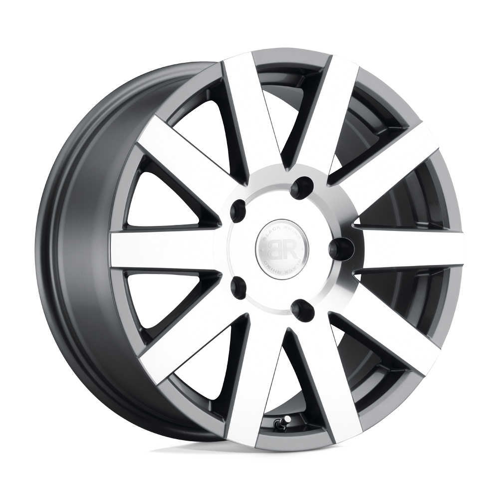 Black Rhino JOURNEY 18X8 48 6X130/6X130 GLOSS GUNMETAL W/ MIRROR-CUT FACE