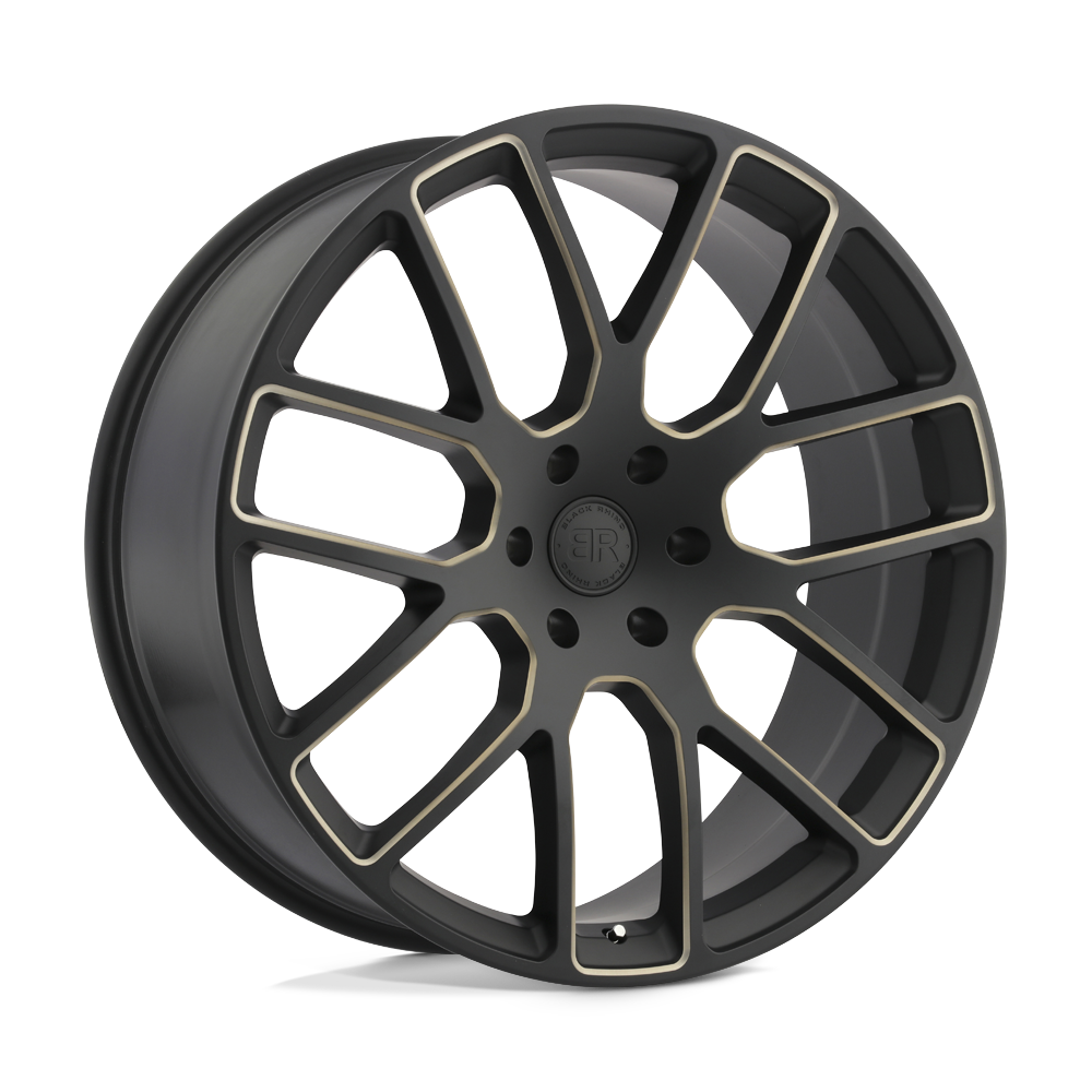 Black Rhino KUNENE 22X9.5 20 5X139.7/5X5.5 MATTE BLACK W/ DARK TINT MILLED SPOKES