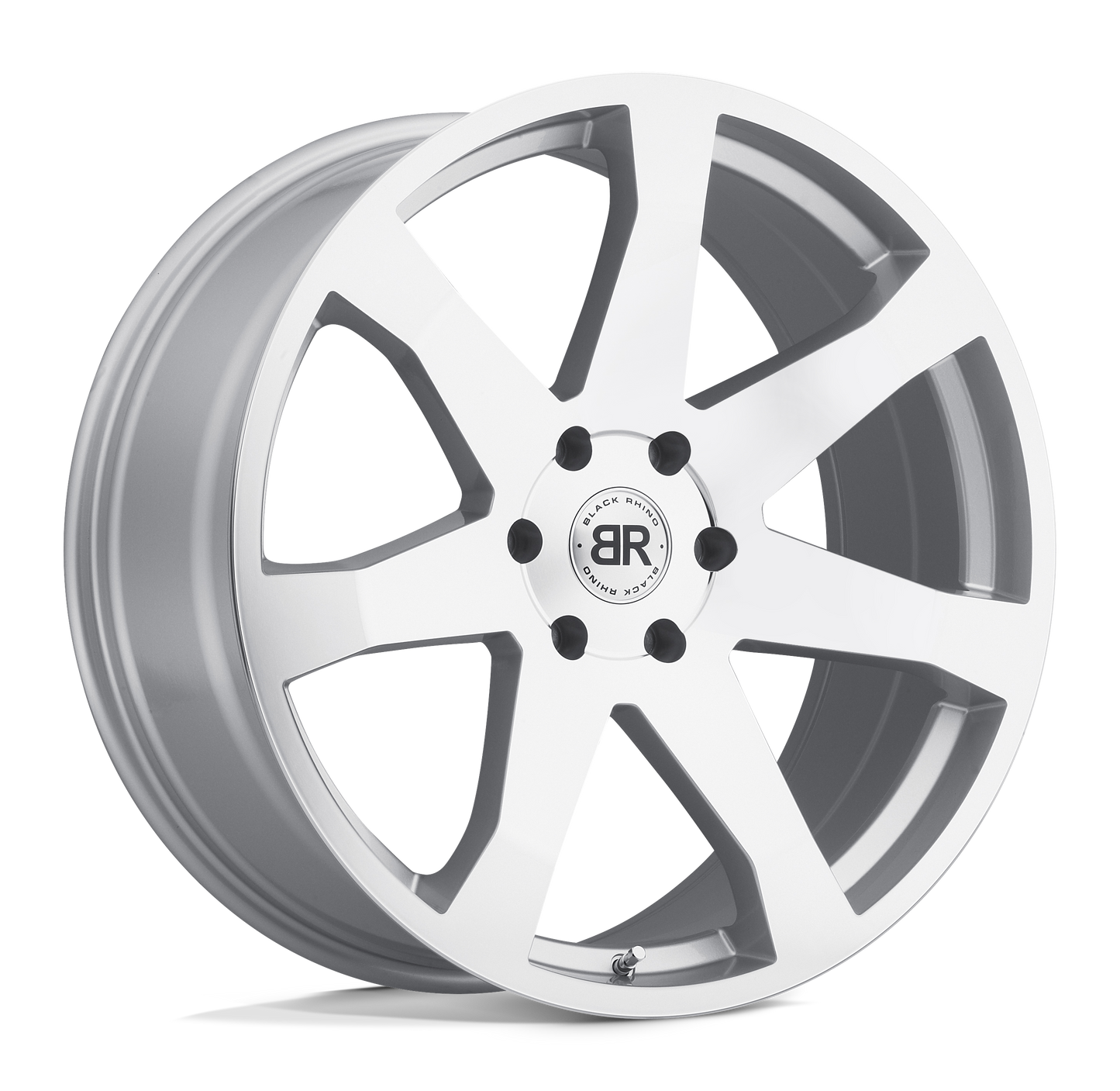 Black Rhino MOZAMBIQUE 24X10 25 6X139.7/6X5.5 SILVER W/ MIRROR CUT FACE
