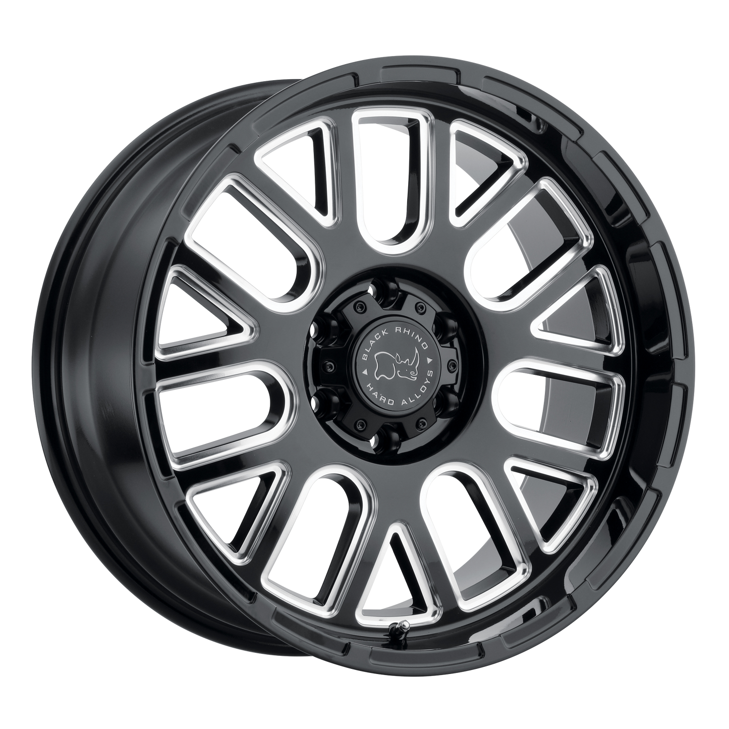Black Rhino PISMO 17X9.5 6 6X135/6X135 GLOSS BLACK W/ MILLED SPOKES