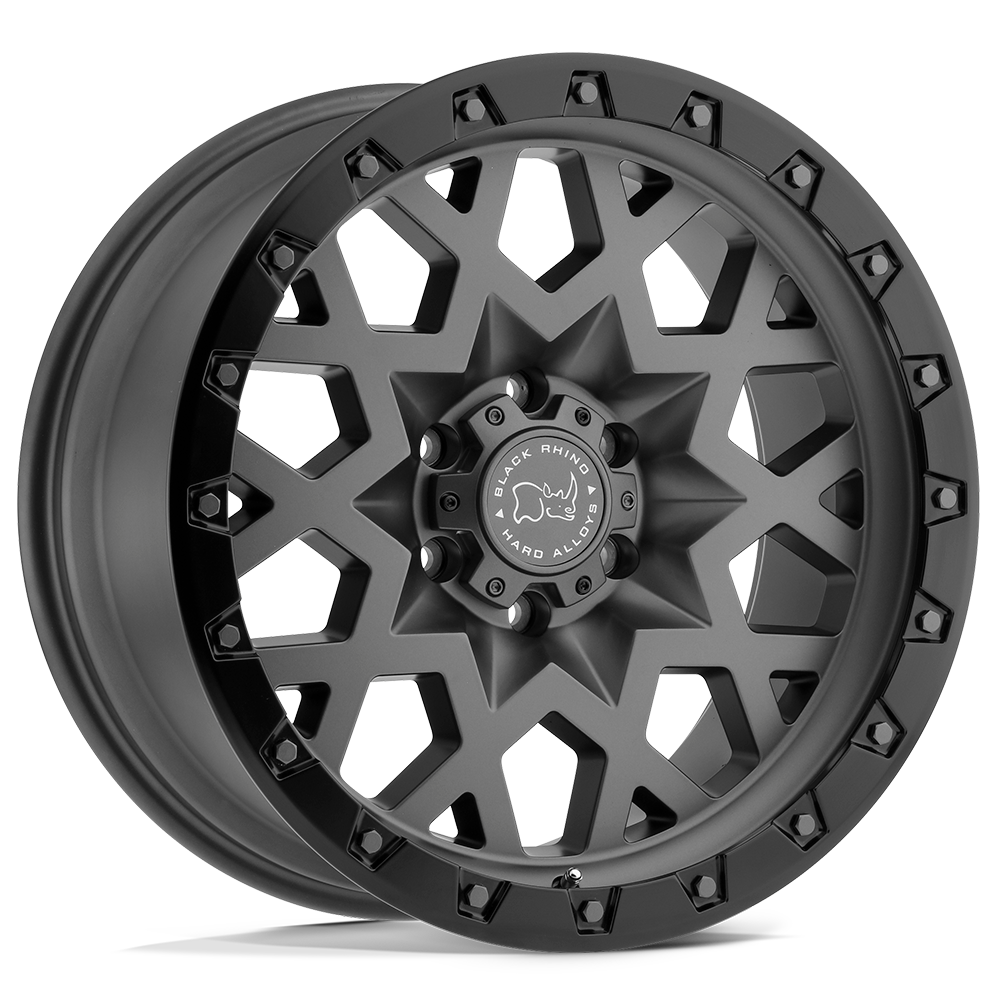 Black Rhino SPROCKET 17X9.5 6 6X139.7/6X5.5 MATTE GUNMETAL W/ BLACK RING