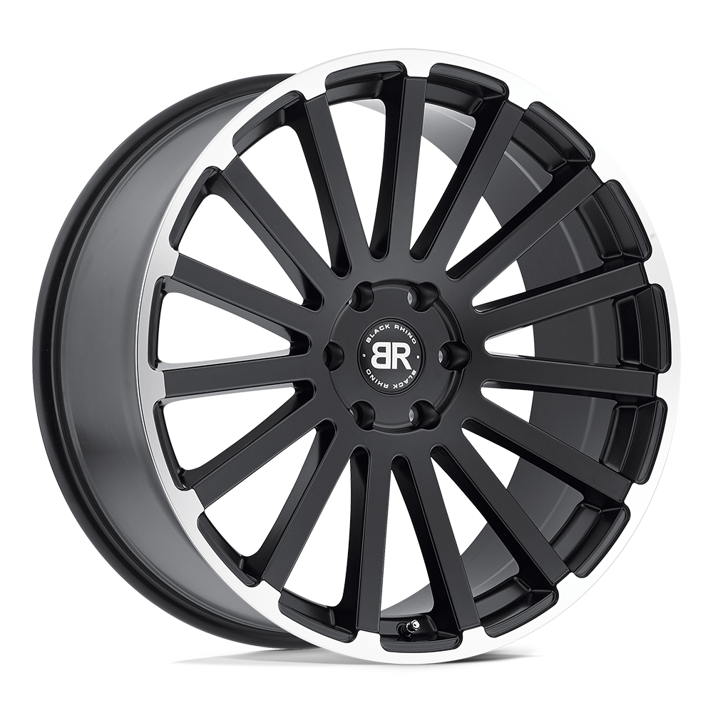 Black Rhino SPEAR 22X9.5 20 5X139.7/5X5.5 MATTE BLACK W/ MATTE MACHINED EDGE