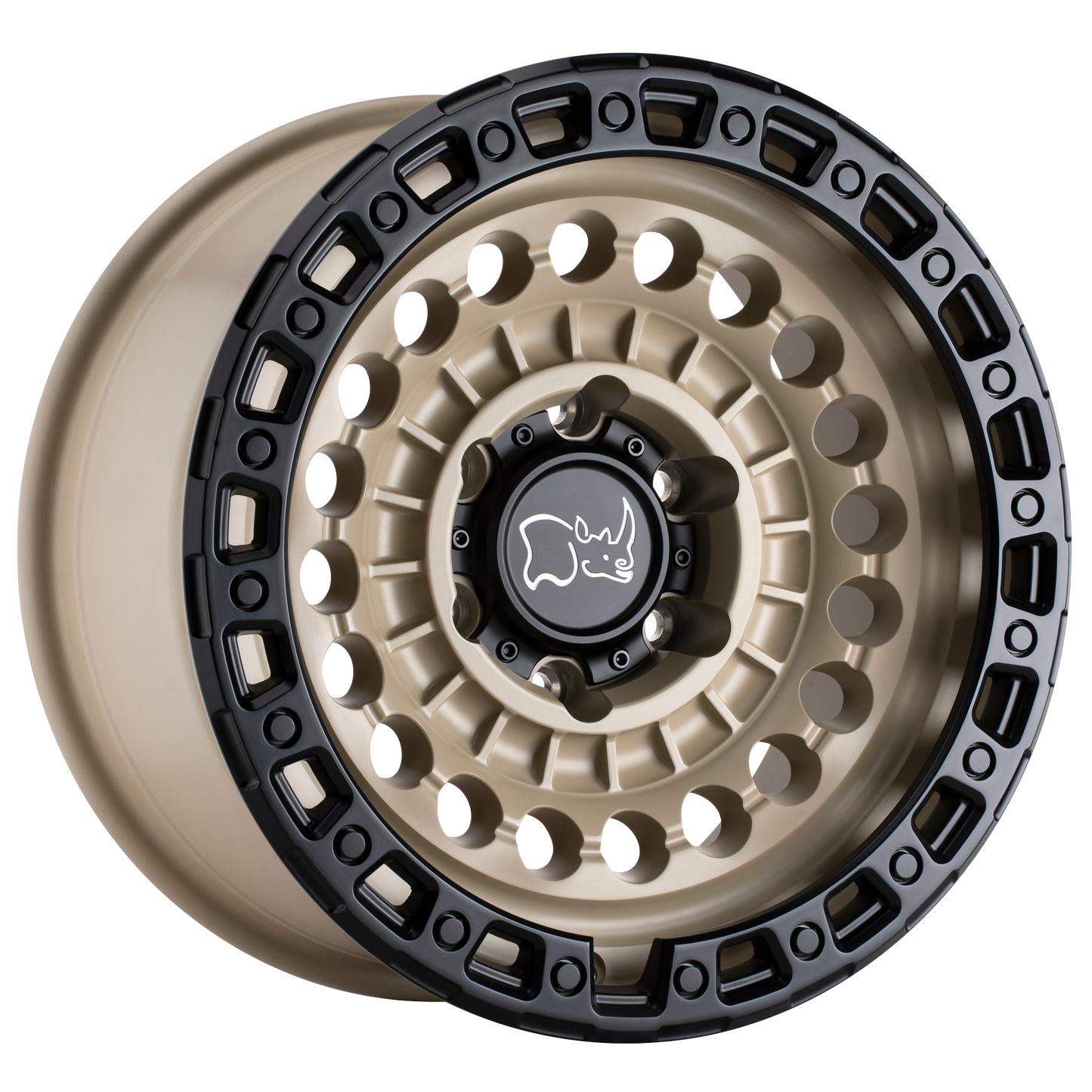 Black Rhino SENTINEL 17X8.5 -10 6X120/6X120 DESERT SAND W/ BLACK RING